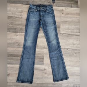 NWT Fidelity BellaDonna Mid Rise Bootcut Classic Blue Jeans Sz 26